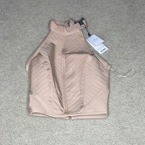 light tan lipsy top